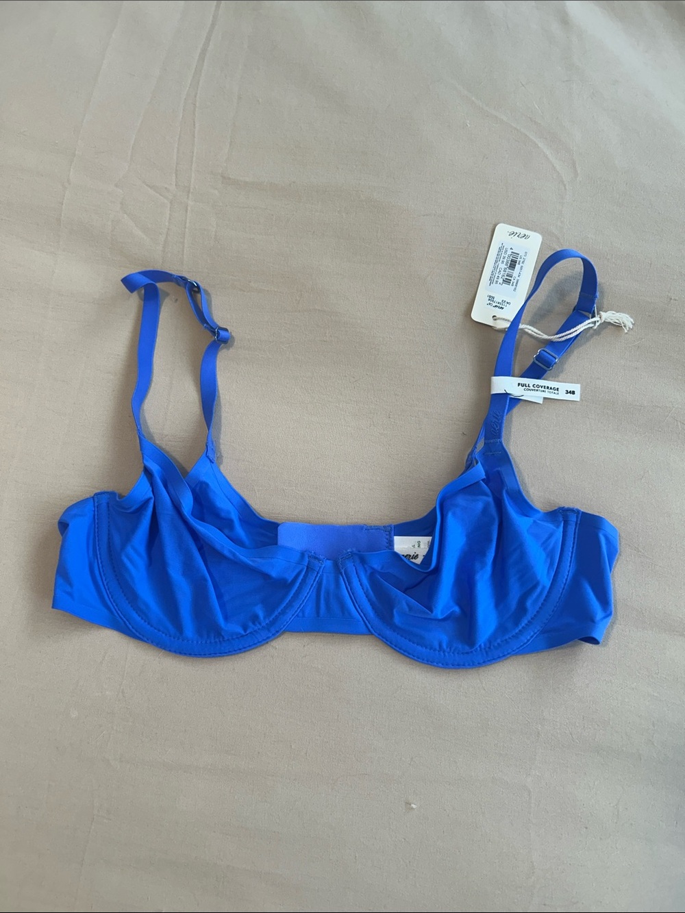 NWT Aerie Smoothez Full Coverage Underwire Bra Cobalt Blue | Size 34B